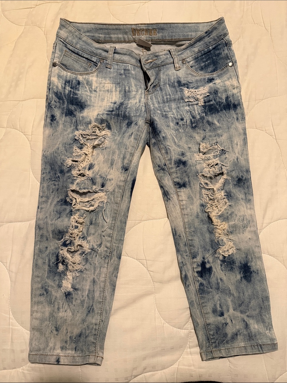 Decree Distressed Light Blue Boyfriend Jeans